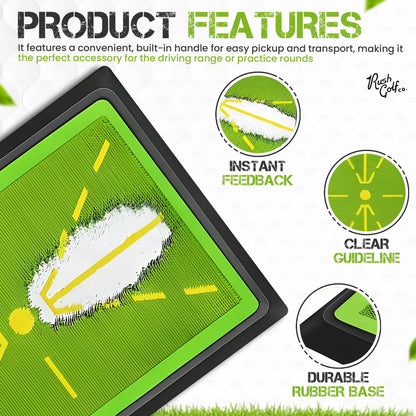Rush Golf Co. – Golf Swing Path Feedback Training Mat