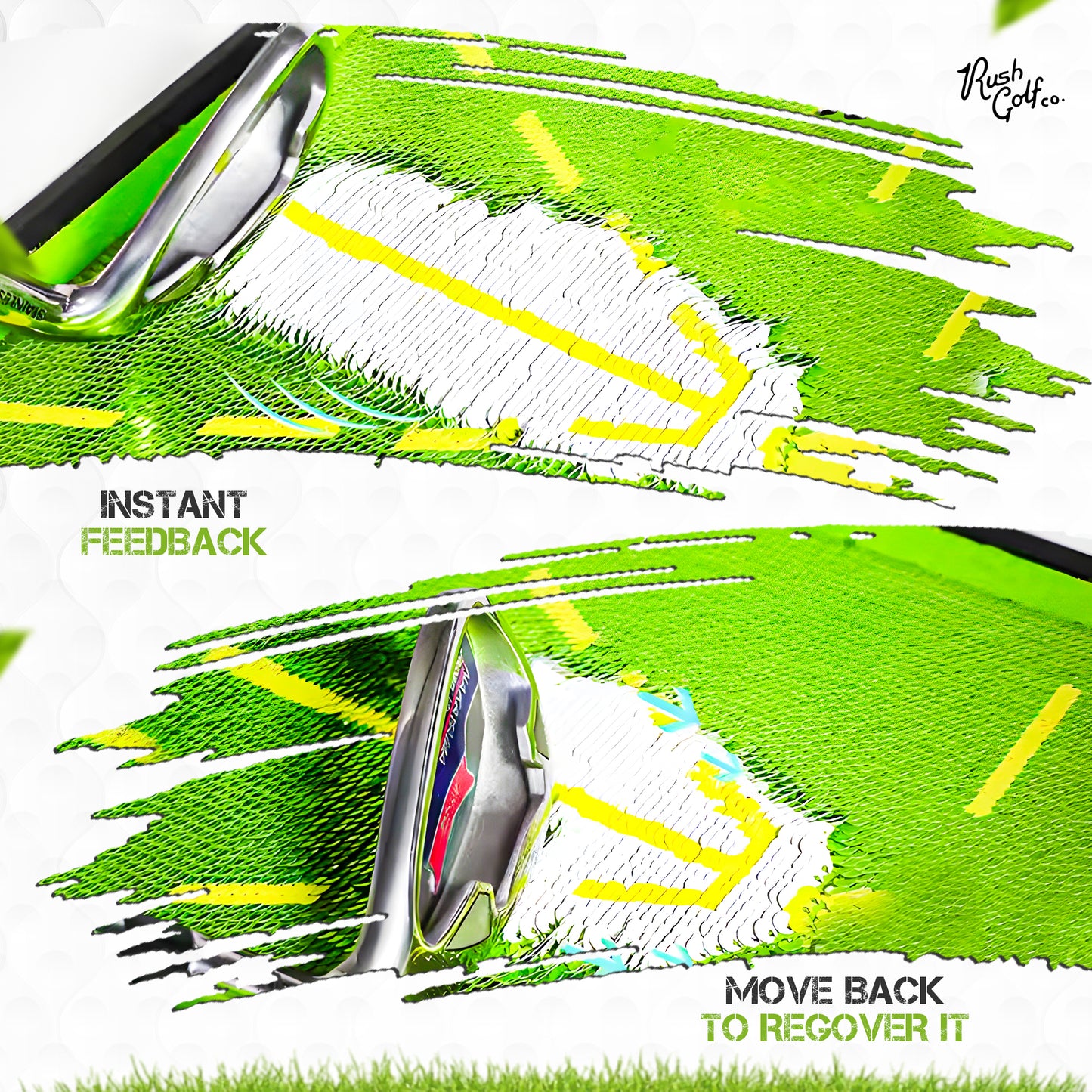 Rush Golf Co. – Golf Swing Path Feedback Training Mat